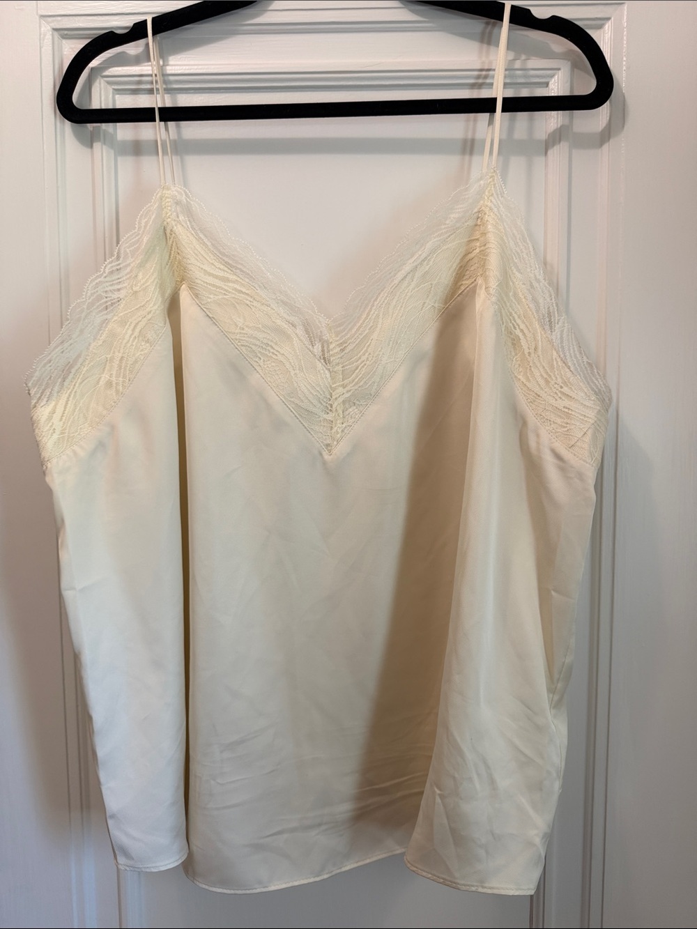 Express Ivory Lace-Trim Camisole